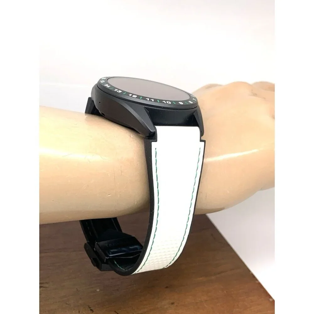 Tag Heuer Connected Mens Watch SBR8A81 Golf Edition Smartwatch White Rubber 45mm
